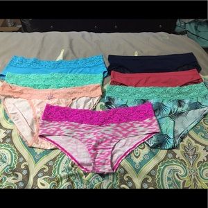 various brands of cheeky/bikini panties